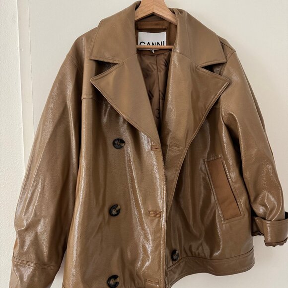 Ganni Patent Jacket - Picture 2 of 6